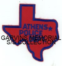 TEXAS,ATHENS POLICE 1